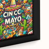 Festive Cinco de Mayo Wall Art - Mexican Party Celebration Print