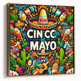 Festive Cinco de Mayo Wall Art - Mexican Party Celebration Print