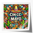 Festive Cinco de Mayo Wall Art - Mexican Party Celebration Print
