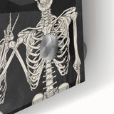 Happy Halloween Skeleton Wall Art - Spooky Gothic Halloween Decor