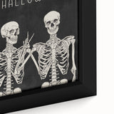 Happy Halloween Skeleton Wall Art - Spooky Gothic Halloween Decor