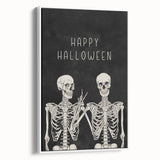 Happy Halloween Skeleton Wall Art - Spooky Gothic Halloween Decor