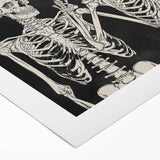 Happy Halloween Skeleton Wall Art - Spooky Gothic Halloween Decor