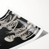 Happy Halloween Skeleton Wall Art - Spooky Gothic Halloween Decor