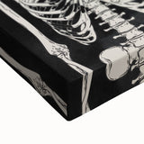 Happy Halloween Skeleton Wall Art - Spooky Gothic Halloween Decor