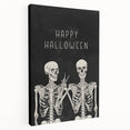 Happy Halloween Skeleton Wall Art - Spooky Gothic Halloween Decor