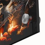 Mariachi Skeleton Serenade – Día de los Muertos Canvas Art
