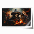 Mariachi Skeleton Serenade – Día de los Muertos Canvas Art