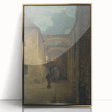 Alley in the Evening - Mysterious Night Scene by Lajos Csordák