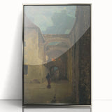 Alley in the Evening - Mysterious Night Scene by Lajos Csordák