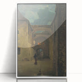 Alley in the Evening - Mysterious Night Scene by Lajos Csordák