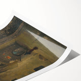 Alley in the Evening - Mysterious Night Scene by Lajos Csordák