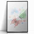 Butterfly Girls Room Wall Art – Pastel Nursery Print