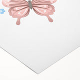 Butterfly Girls Room Wall Art – Pastel Nursery Print
