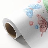 Butterfly Girls Room Wall Art – Pastel Nursery Print