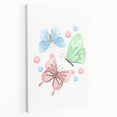 Butterfly Girls Room Wall Art – Pastel Nursery Print