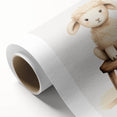 Sweet Lamb on Stool Nursery Wall Art - Baby Room Decor