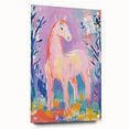 Stretched Canvas Art for Kids – Majestic Horse Nursery Print