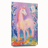 Stretched Canvas Art for Kids – Majestic Horse Nursery Print