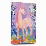 Stretched Canvas Art for Kids – Majestic Horse Nursery Print