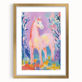 Stretched Canvas Art for Kids – Majestic Horse Nursery Print
