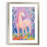 Stretched Canvas Art for Kids – Majestic Horse Nursery Print