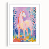 Stretched Canvas Art for Kids – Majestic Horse Nursery Print