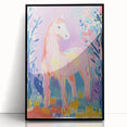 Stretched Canvas Art for Kids – Majestic Horse Nursery Print