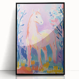 Stretched Canvas Art for Kids – Majestic Horse Nursery Print