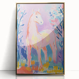 Stretched Canvas Art for Kids – Majestic Horse Nursery Print