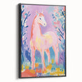 Stretched Canvas Art for Kids – Majestic Horse Nursery Print
