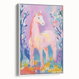 Stretched Canvas Art for Kids – Majestic Horse Nursery Print
