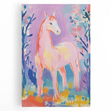 Stretched Canvas Art for Kids – Majestic Horse Nursery Print