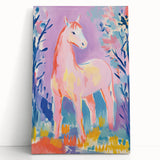 Stretched Canvas Art for Kids – Majestic Horse Nursery Print