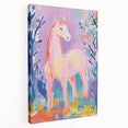 Stretched Canvas Art for Kids – Majestic Horse Nursery Print