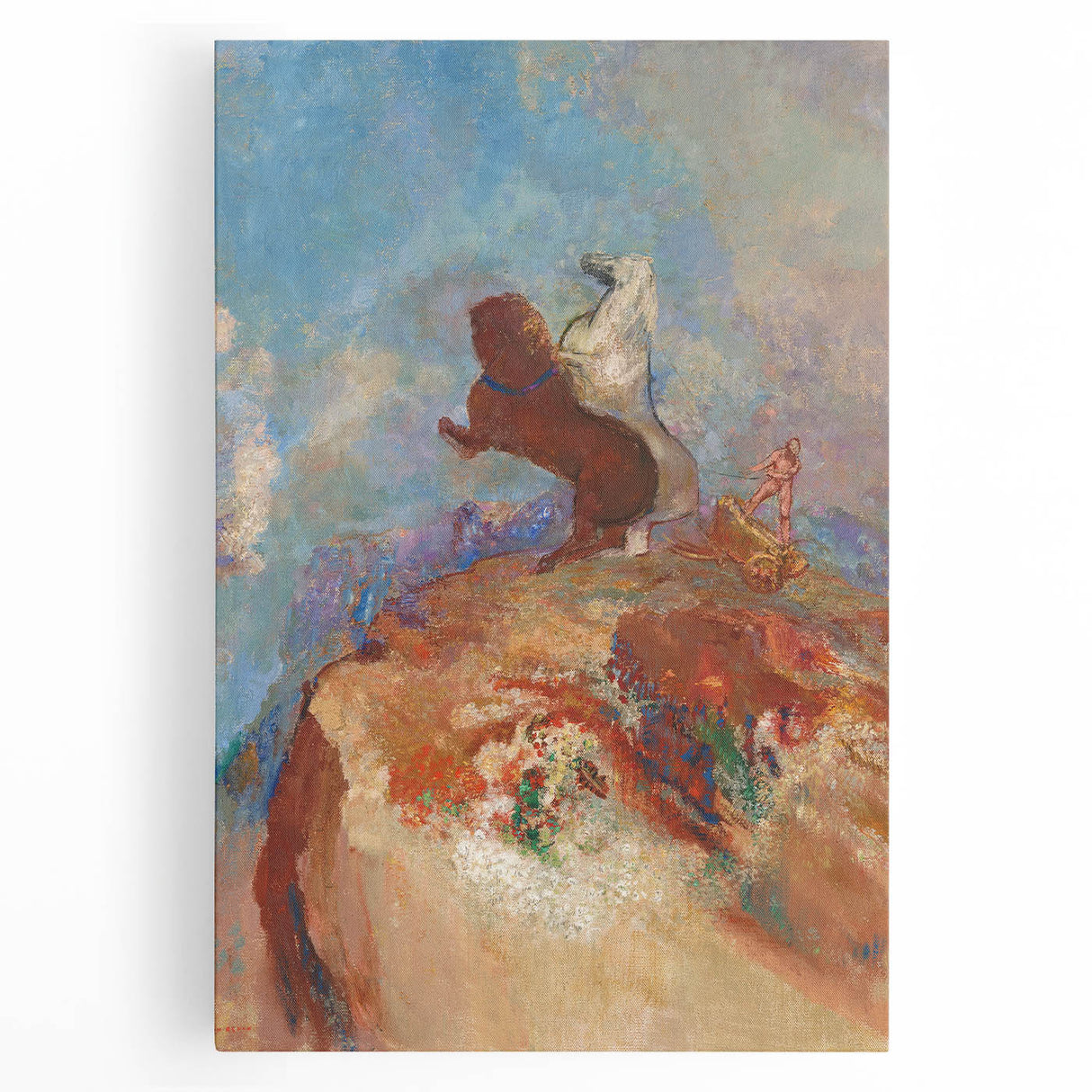 Dreamy Mythological Art - Apollo and Horses Print by Odilon Redon