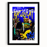 Vibrant Pop Art Wall Art - Bold Blue and Yellow Canvas Print