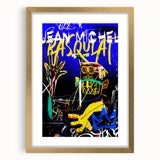 Vibrant Pop Art Wall Art - Bold Blue and Yellow Canvas Print