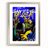 Vibrant Pop Art Wall Art - Bold Blue and Yellow Canvas Print