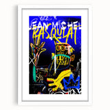Vibrant Pop Art Wall Art - Bold Blue and Yellow Canvas Print