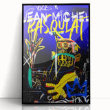 Vibrant Pop Art Wall Art - Bold Blue and Yellow Canvas Print