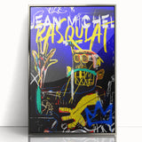 Vibrant Pop Art Wall Art - Bold Blue and Yellow Canvas Print