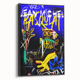 Vibrant Pop Art Wall Art - Bold Blue and Yellow Canvas Print