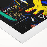 Vibrant Pop Art Wall Art - Bold Blue and Yellow Canvas Print