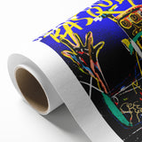 Vibrant Pop Art Wall Art - Bold Blue and Yellow Canvas Print