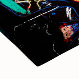 Vibrant Pop Art Wall Art - Bold Blue and Yellow Canvas Print