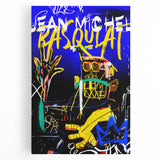 Vibrant Pop Art Wall Art - Bold Blue and Yellow Canvas Print