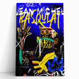 Vibrant Pop Art Wall Art - Bold Blue and Yellow Canvas Print