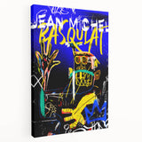 Vibrant Pop Art Wall Art - Bold Blue and Yellow Canvas Print