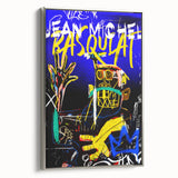 Vibrant Pop Art Wall Art - Bold Blue and Yellow Canvas Print